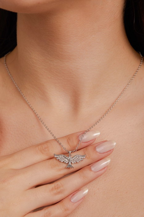 Heliophilia Silver Collar de Metal Plateado